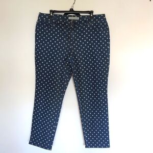 Chico's Platinum Denim polka dot pants. Stretchable - sz 2